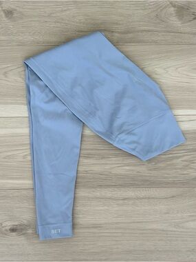 light blue set active leggings
